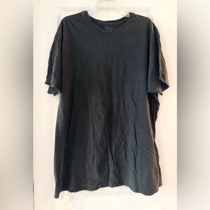 QTY 5 Hanes Black Men's T-Shirts